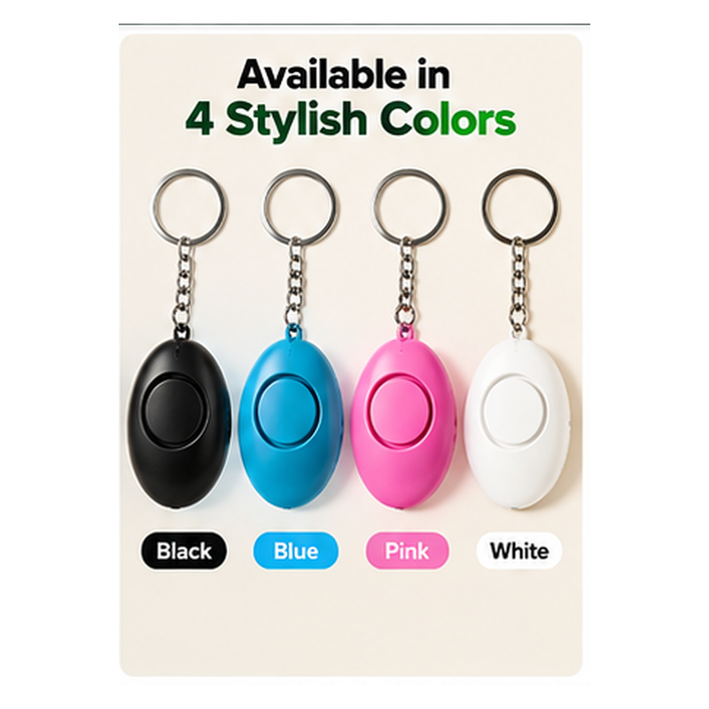 120dB Personal Safety Pull-Pin Alarm Keychain